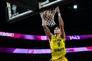 世预赛：瑞典87-76战胜捷克 拉松16投4中贡献19分2篮板2助攻 克雷伊奇得分14分、4篮板5助攻